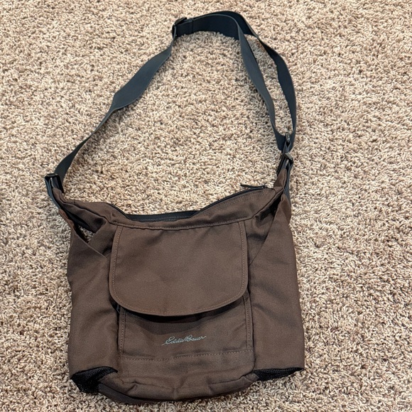 Eddie Bauer Other - Eddie Bauer Dark Brown Messenger Bag